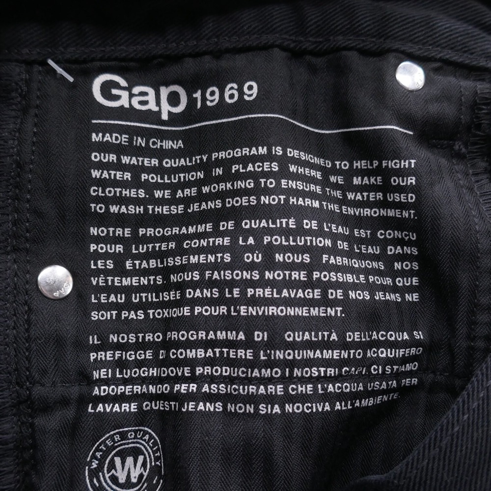 Gap‎ Girlfriend Jeans 28 Tall Black Womens Distressed Ripped Denim NEW - Picture 10 of 16